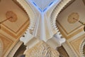 Moroccan mosque from the inside. Royalty Free Stock Photo