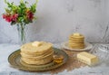 Moroccan pancakes Baghrir Beghrir or crapes with 1000 holes