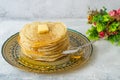 Moroccan pancakes Baghrir Beghrir or crapes with 1000 holes