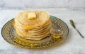 Moroccan pancakes Baghrir Beghrir or crapes with 1000 holes