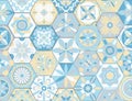 935_Moroccan pattern. Decor tile texture print mosaic oriental pattern with blue ornament arabesque Royalty Free Stock Photo