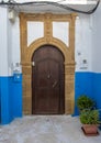 Moroccan riad old door Royalty Free Stock Photo