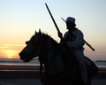 Moroccan Rider at sunset