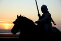 Moroccan Rider at sunset