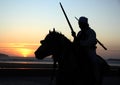 Moroccan Rider at sunset