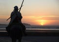 Moroccan Rider at sunset