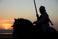 Moroccan Rider at sunset