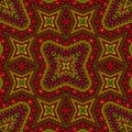 Moroccan seamless ornament graphic design. Damask geometric texture. Fabric print in ethnic style. Royalty Free Stock Photo