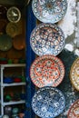 Moroccan souk crafts souvenirs in medina, Essaouira, Morocco