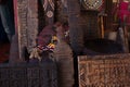 Moroccan souk crafts souvenirs in medina, Essaouira, Morocco
