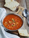 Moroccan soup with chickpeas