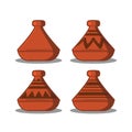 Moroccan steam food tajine design icon vector illustration