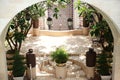 Moroccan style courtyards