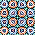 Moroccan style mosaic pattern