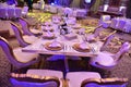 Moroccan Table setting at a luxury wedding reception