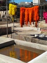 Moroccan tannery Royalty Free Stock Photo