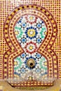 Moroccan tiled fountain