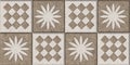 Moroccan tiles, ornaments, random wall tiles design or Brown Colored wall tiles Decor For home , wall decor on brown beige marble,