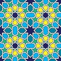 Moroccan tiles pattern, Moorish seamless vector design, Geometric abstract tiles