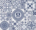 Moroccan tiles Seamless Pattern Royalty Free Stock Photo