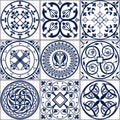 Moroccan tiles Seamless Pattern Royalty Free Stock Photo