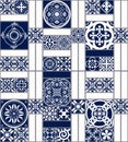 Moroccan tiles Seamless Pattern Royalty Free Stock Photo
