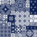 Moroccan tiles Seamless Pattern Royalty Free Stock Photo