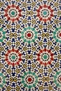 Moroccan tilework details Royalty Free Stock Photo