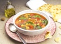Moroccan tomato chickpea soup Royalty Free Stock Photo