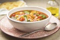 Moroccan tomato chickpea soup Royalty Free Stock Photo