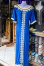 Moroccan traditional women blue dress