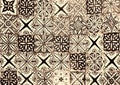 Moroccan vintage tile background