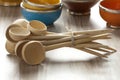 Moroccan wooden soup spoons