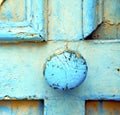 morocco in africa the old wood facade home and rusty safe padlo