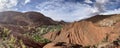 Morocco, Africa, Dades Valley, winding road, clay village, old town, ancient, travel, panoramic, view Royalty Free Stock Photo