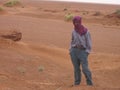 Morocco April 11 2006: Young Moroccan with Colorful Headscarf