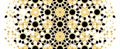 Morocco arabesque vector pattern. Geometric halftone morocco pattern with color tile disintegration