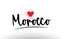 Morocco country text typography logo icon design