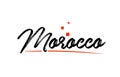 Morocco country typography word text for logo icon design