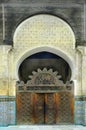 Morocco, Fez, ornamented entrance Royalty Free Stock Photo
