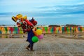 Morocco. Essaouira. Balloons seller