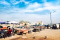 MOROCCO, ESSAOUIRA - MARCH 14, 2020: Fish market in the old port Royalty Free Stock Photo