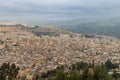 Morocco, Fes - aerial view of the city and medina of Fez, including details. Royalty Free Stock Photo