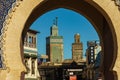 Morocco. Fez. The Bab Boujloud gate built in the 12th century Royalty Free Stock Photo