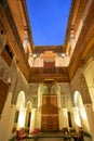 Morocco Fez. The interior of a luxury Riad Hotel