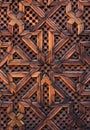 Morocco, Fez, Medieval Islamic wooden panel Royalty Free Stock Photo