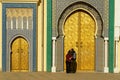 Morocco. Fez. The royal palace founded by the Merinids in 1320 Royalty Free Stock Photo