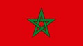 Morocco. Flag of Morocco. Horizontal design. llustration of the flag of Morocco. Horizontal design. Abstract design.