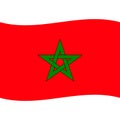 Morocco flag vector isolated 2