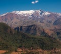 Morocco The High Atlas Mountain range view Royalty Free Stock Photo